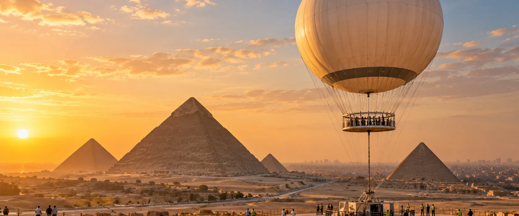 Giza Pyramids Tethered Balloon Experience